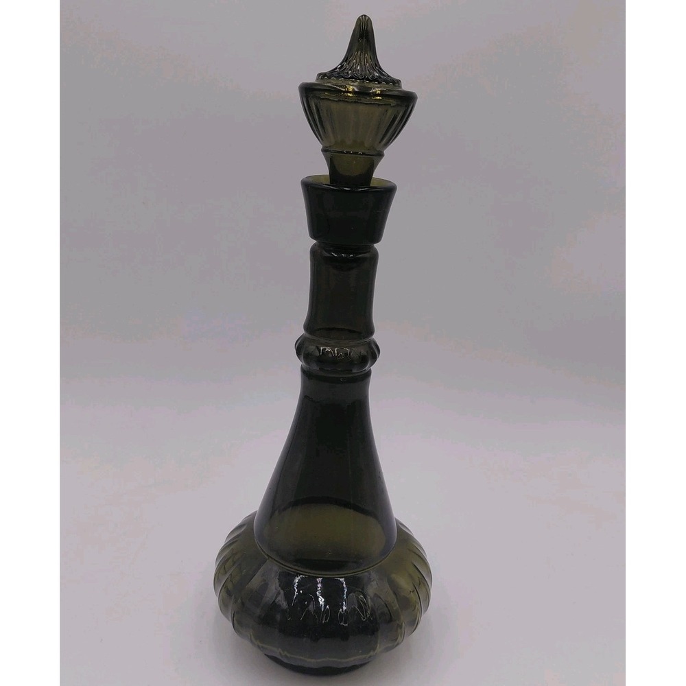 Vintage Jim Beam I DREAM OF Jeannie  Bottle Smoke Green Decanter Genie 14" D-334